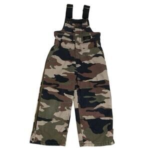 Walls Blizzard Pruf Camo Insulated Bib Coveralls Hunting Youth Small 6/7